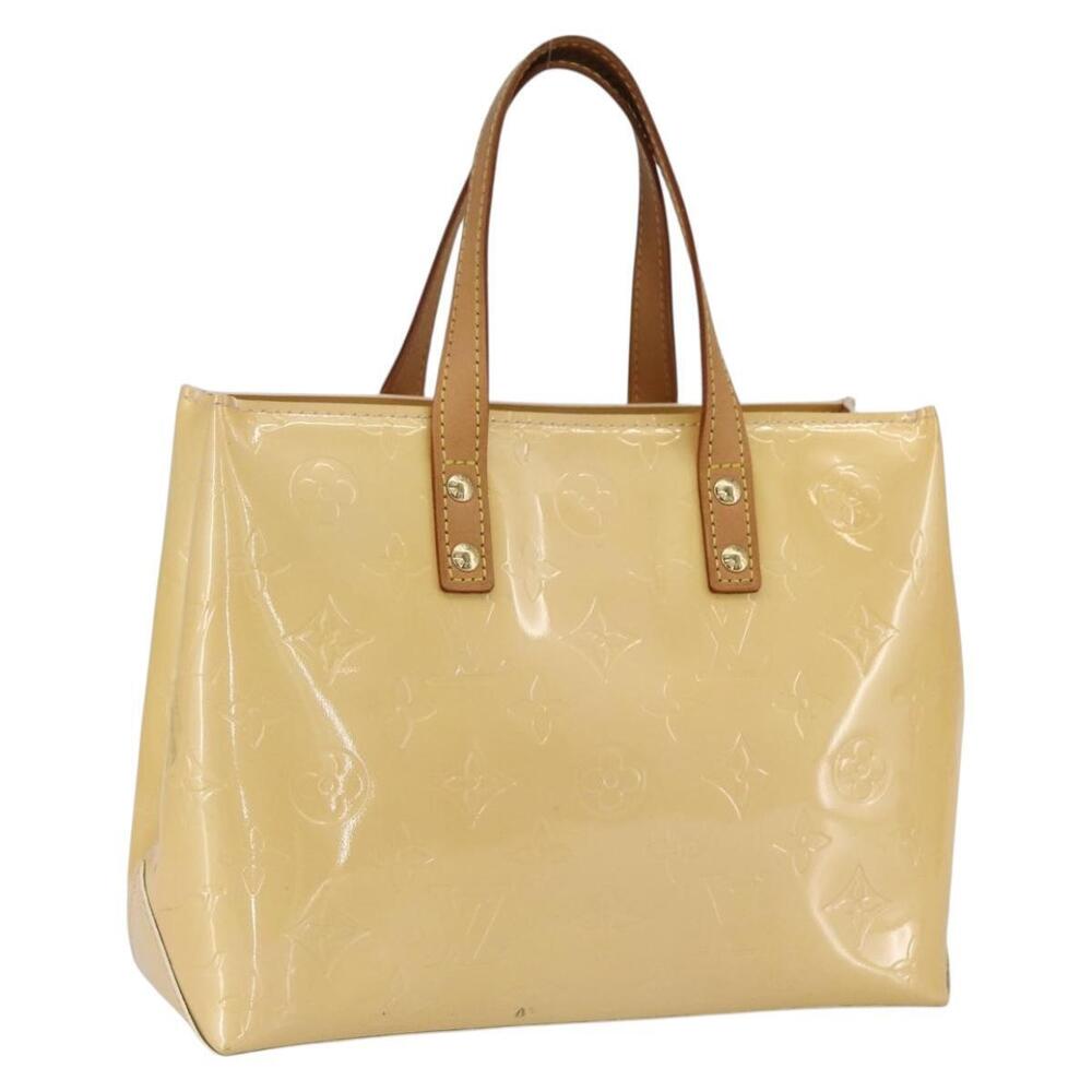 LOUIS VUITTON Monogram Vernis Reade PM Bag Marshmallow Pink M91306 Auth ka1034
